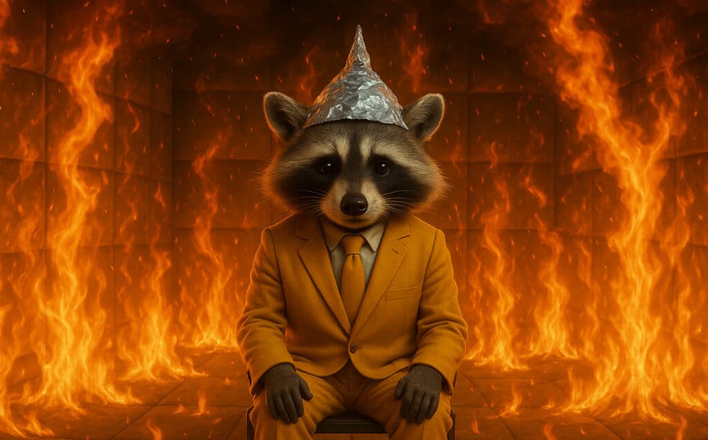 Енот в огне