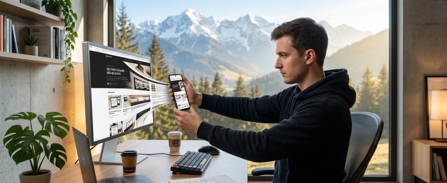 Мужчина за рабочим столом